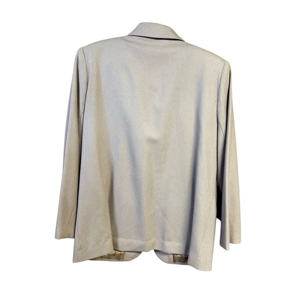 VTG Sag Harbor women's camel-colored 100% wool blazer Sz 10 P NWT - Picture 2 of 7